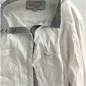 White Winston equestrian button up size 36T